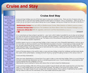 cruiseandstay.org: Cruise and Stay
Cruise and Stay