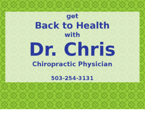 drchris-chiro.com: Dr. Chris Olshov&eacute - Chiropractor
Dr. Chris has not just a good touch when treating your aches and pains but a philosophy of helping you, as her patient, learn to take care of yourself.