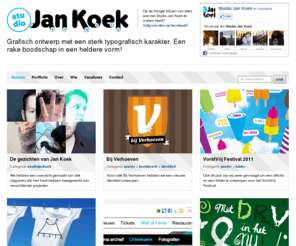 studiojankoek.nl: Studio Jan Koek
Studio Jan Koek is een grafisch ontwerpstudio met een sterke voorliefde voor typografisch en illustratief ontwerp.