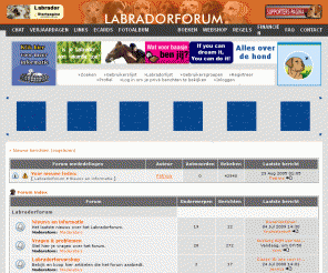 labradorforum.nl: Labrador forum :: Index - Labrador forum
Labrador Retriever Forum het gezelligste en grootste labrador forum