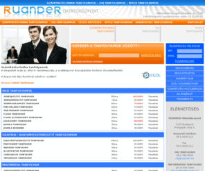 ruander.hu: RUANDER Oktatóközpont --- Informatika tanfolyam - OKJ tanfolyam - Szakképzés - Képzés - Nyelvtanfolyam
Folyamatosan induló tanfolyamok, szakképzések. Figyelje kedvezményeinket! - Államilag elsimert OKJ képzés - Akkreditált, Okleveles oktatás - Akkreditált felnőttképzési oktatóközpont.