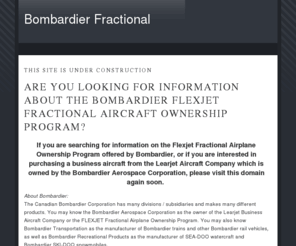 bombardier-fractional.com: Bombardier Fractional
Bombardier Corporation Information