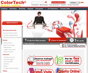 colortechtienda.com: ColorTech - Diseño, impresión, cartelería, publicidad e imprenta.
Empresa de creación documental y publicidad, impresión y cartelería. Diseño web, seo, infografía 3D y animación.