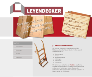 spedition-leyendecker.de: Spedition Leyendecker, Möbeltransporte, Umzüge, Niederrhein
Spedition Leyendecker - Ihr Fachmann für Möbeltransporte und Umzüge Europaweit