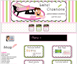 labelcreations.com: Label Creations Home
Label Creations takes care of all of your labeling needs. From Personalized address labels, to candy wrappers, checkbook covers, and name tags. We can personalize everything you need. 