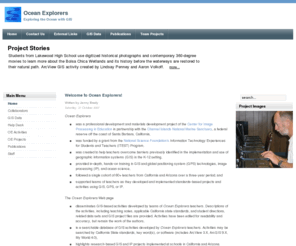 exploreoceans.org: Ocean Explorers
Joomla - the dynamic portal engine and content management system
