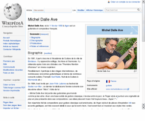 micheldalleave.info: Michel Dalle Ave Guitariste FingerStyel
Guitare Fingerstyle Nylon ( compositions personnelles )