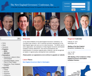 negc.org: The New England Governors' Conference, Inc.
