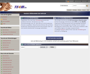 te4m.de: te4m.de - gratis Team Webspace
te4m.de - gratis Team Webspace