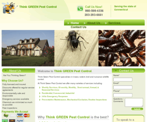 thinkgreenpest.com: Connecticut Pest Exterminator - Think GREEN Pest Control | 860-598-4336
Think GREEN Pest Control is located in Vernon, CT. Please contact us today for additional information.