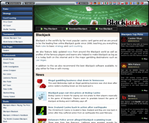 blackjack.org: Blackjack Online - The leading guide for online Blackjack players
Blackjack guide teaching you how to win, download and play online Blackjack card games. Free internet Blackjack 21 casino software for fun or gambling.