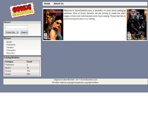 comicsanction.com: Comic Sanction
Comic Sanction, A revolution in Comic Book Cataloging WebWare