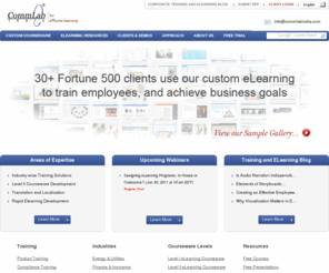 commlabindia.com: Elearning Solutions | Custom Courseware Development - Commlab India
CommLab India is an eLearning solutions company providing high quality web based training, online course development and eLearning services