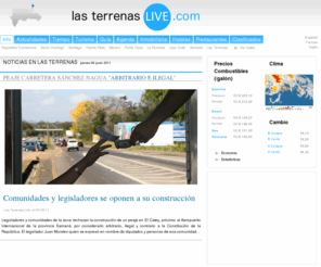 lasterrenas-live.info: Noticias - Las Terrenas Live ! - Actualidades, Vídeos e Informaciones de Las Terrenas en República Dominicana.
Las Terrenas Live, noticias, actualidad e información en vídeo de la República Dominicana. Noticias, el tiempo, un guía del turismo y del viaje, agenda, inmobiliaria, los hoteles, restaurantes, la moda, belleza, decoración y diseño, y los vídeos.