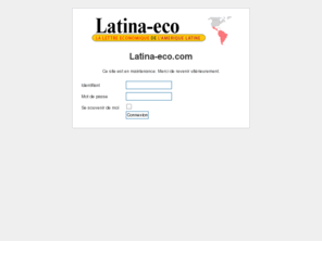 latina-eco.com: Latina-eco.com
Toute l'actualité de l'Amérique latine : économique, financière, politique, touristique, environnementale. Amérique du sud, Amérique centrale,Mexique, Brésil,  Toute l'info en direct