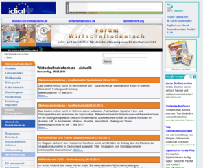 wirtschaftsdeutsch.de: Forum Wirtschaftsdeutsch im Internet
Forum Deutsch als Fremdsprache