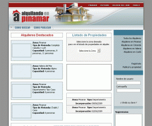 alquilandoenpinamar.com.ar: .: Alquilando en Pinamar :.
Alquilando en Pinamar. El primer sitio exclusivo de alquileres de propietarios directos del Partido de Pinamar.