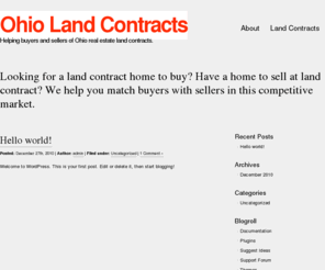 landcontractsohio.com: Ohio Land Contracts
Helping buyers and sellers of real estate land contracts in Ohio. Also specializing in all forms of owner financing options.