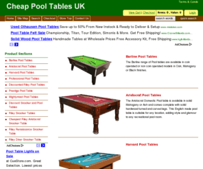 pool-tables-uk.co.uk: Pool & Snooker Tables UK Pool Tables
Discount Pool Tables & Snooker Tables