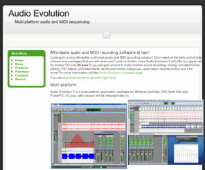 audio-evolution.com: Home
multi-platform audio sequencer