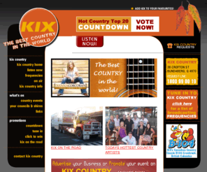 kixcountry.com.au: KIX COUNTRY - THE BEST COUNTRY MUSIC
KIX Country - the best contry in the world! A blend of country music that includes today’s best country artists from Australia, around the world and yesterday’s biggest and best known hits.