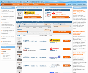 ratenkredit-testsieger.de: Ratenkredit-Testsieger.de - Vergleichsportal
Finden Sie den passenden Ratenkredit fr Sie persnlich: Ratenkredit-Testsieger.de