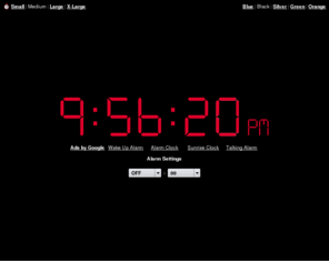 online-wecker.net: Online Alarm Clock
Online Alarm Clock - Free internet alarm clock displaying your computer time.