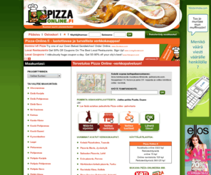 pizza-online.se: Pizza-online.se - PizzaOvelle pizzaportaalista online tilaukset helposti!
Pizza-online.se - kaikki suosikkipizzeriasi ja ruokalistat, sekä verkkotilausmahdollisuus yhden osoitteen alla