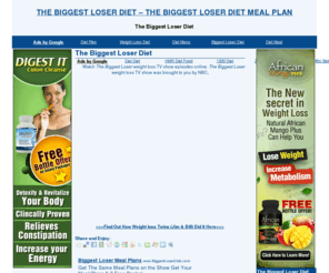 thebiggestloser-diet.com: The Biggest Loser Diet
The Biggest Loser Diet & The Biggest Loser Diet Program Proven To Help You Lose 9 lbs in 11 Days.