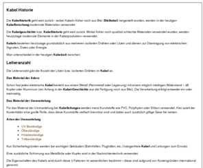 kabel-historie.com: Kabelgeschichte, Kabelhistorie, Kabelzeit, Kabelvergangenheit, Kabelsteinzeit, Kabelentwicklung, Kabelforschung, Kabelhistorik, Kabelaltertum, Kabel, Kabelleitungen, Kabel-Leitungen
Kabelgeschichte, Kabelhistorie, Kabelzeit, Kabelvergangenheit, Kabelsteinzeit, Kabelentwicklung, Kabelforschung, Kabelhistorik, Kabelaltertum, Kabel, Kabelleitungen, Kabel-Leitungen