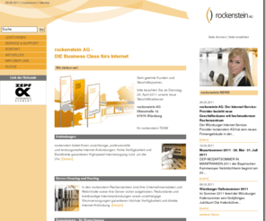 lackierer.org: rockenstein AG • Internet-Service-Provider: Home
rockenstein AG: Ihr Internet Service Provider in Würzburg: Domains, Webseiten, Programmierung, Webserver, Datenbanken, SDSL/ADSL, Design