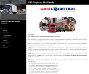 vanlogistics.com: VAN Logistics Worldwide
VAN is a worldwide leading third party logistics (3PL) provider with customized value-added transportation solutions for clients & carriers of all sizes.

