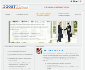 gost24.com: Certyfikacja GOST-R Rosja. Certyfikacja w Rosji, na Ukrainie
Certyfikacja GOST R. Certyfikacja w Rosji. Ukrsepro na Ukrainie.