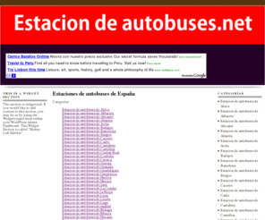 estaciondeautobuses.net: Estacion de autobuses / estacion de autobuses
Categorías

	Estacion de autobuses de Alava
	Estacion de autobuses de Albacete
	Estacion de autobuses de Alicante
	Estacion de autobuses de Alme