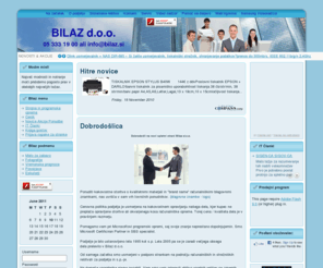 bilaz.com: Bilaz d.o.o.
Spletni informacijski portal v Novi Gorici
Prodaja računalnikov tiskalnikov servis vzdrževanje Nova Gorica, Bilaz d.o.o. nova internetna stran
servis in prodaja računalniške in strežniške opreme, računalniki, prenosniki, tiskalniki, omrežna oprema, internet oprema, wifi oprema, GSM telefonija,