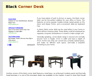 blackcornerdesk.com: Black Corner Desk | Black Corner Computer Desk | Corner Desks
Black Corner Desk - Find the best selection of styles, sizes, finishes and prices for black corner desks.