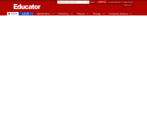 educator.com: Online Courses by Educator.com - Video Lectures for Students studying Mathematics, Sciences, and Computer Programming
Educational service website designed to recreate the live learning experience on the web. Specializing in Algebra, Biology, Trigonometry, Calculus, Physics, Chemistry, Java, Statistics.