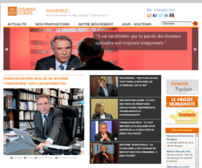 francois-bayrou.org: Site officiel du Mouvement Dmocrate - MoDem
