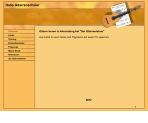 meingitarrenlehrer.com: Hallo Gitarrenschüler
Wer gerne Gitarre lernen möchte in Ahrensburg ist hier richtig