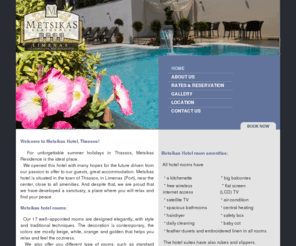 metsikas-hotel-thassos.com: Metsikas Residence website - Thessaloniki
Book online safely at Metsikas Residence - Thessaloniki