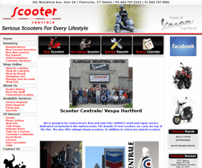 scootercentrale.com: Scooter Centrale/Vespa Hartford
Scooter Centrale Plainville, Hartford, Farmington, Waterbury, CT, Vespa Hartford, Dealer, Used, Motorcycle, Scooter, Benelli, Genuine, Keeway, KYMCO, Piaggio, SYM, Vespa, Parts, Accessories, Apparel