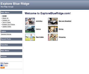 exploreblueridge.com: Explore Blue Ridge - Blue Ridge, Georgia
Blog for Blue Ridge, Georgia - Explore Blue Ridge