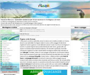 abruzzovacanza.net: Hotel Abruzzo, Vacanza in Abruzzo, Residence in Abruzzo, mare abruzzo, montagna abruzzo - Abruzzovacanza.net
Hotel Abruzzo, Abruzzo vacanza, residence per vacanza in Abruzzo, albergo Abruzzo, alberghi Abruzzo, sciare in abruzzo, vacanza mare abruzzo, vacanza montagna abruzzo.