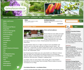 gartenpflanzen-infos.de: Gartenpflanzen, Pflanzenpflege, Pflanztipps und Pflanzen online kaufen
Gartenpflanzen-infos.de bietet Informationen zu Gartenpflanzen, Planzen im allgemeinen, Pflanzenpflege und Tipps für Gartenpflanzen. Möglichkeit, Pflanzen online zu kaufen.