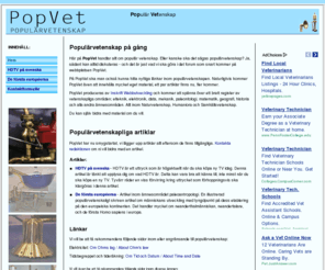 popvet.se: Popvet - Populär vetenskap - Populärvetenskap
Populär vetenskap - Kommande portal och mötesplats för populärvetenskap.