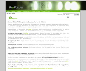 propalum.com: Fournisseur de solutions professionnelles d’éclairage LED - Propalum - Accueil
Fournisseur de solutions professionnelles d’éclairage LED