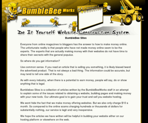 bumblebeesites.com: How to build your own website. Articles and examples.
