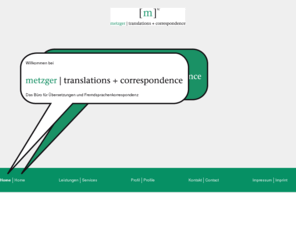 metzger-tc.com: metzger | translations + correspondence
metzger | translations + correspondence