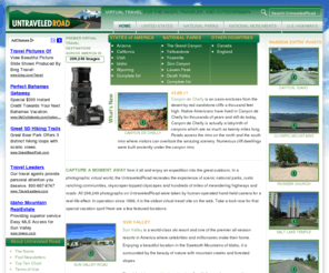 untraveledroad.com: UntraveledRoad * Virtual Travel for the Hiker, Traveler and Outdoorsman
Travel vicariously through scenic venues nationwide via photographic virtual tours.