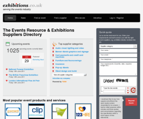 exhibitions.co.uk: The Events Resource & Exhibitions Suppliers Directory | Exhibitions
